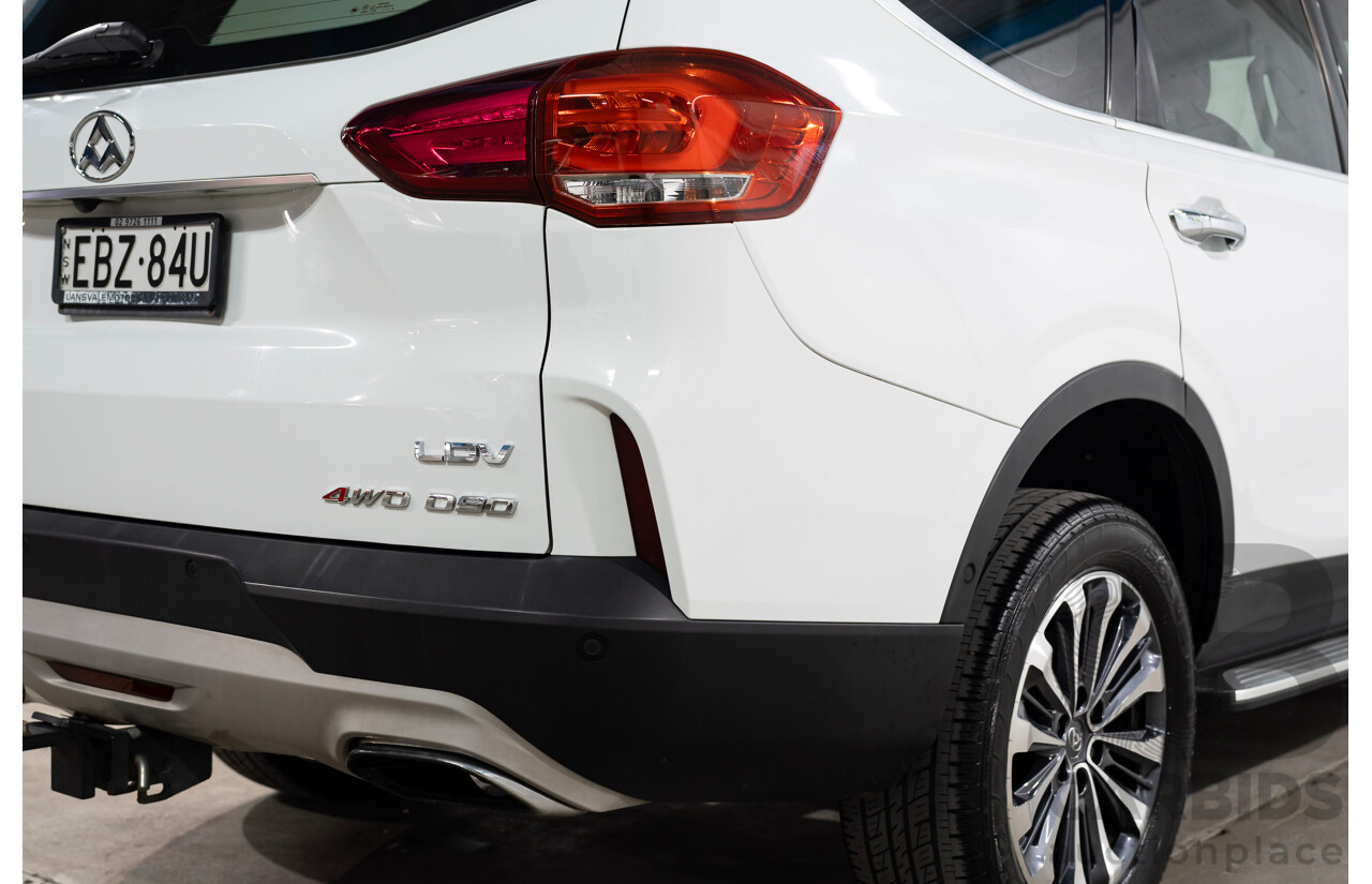 10/2018 LDV D90 LUXE (4WD) TERRAIN SELECTION AWD  4D Wagon White 2.0L