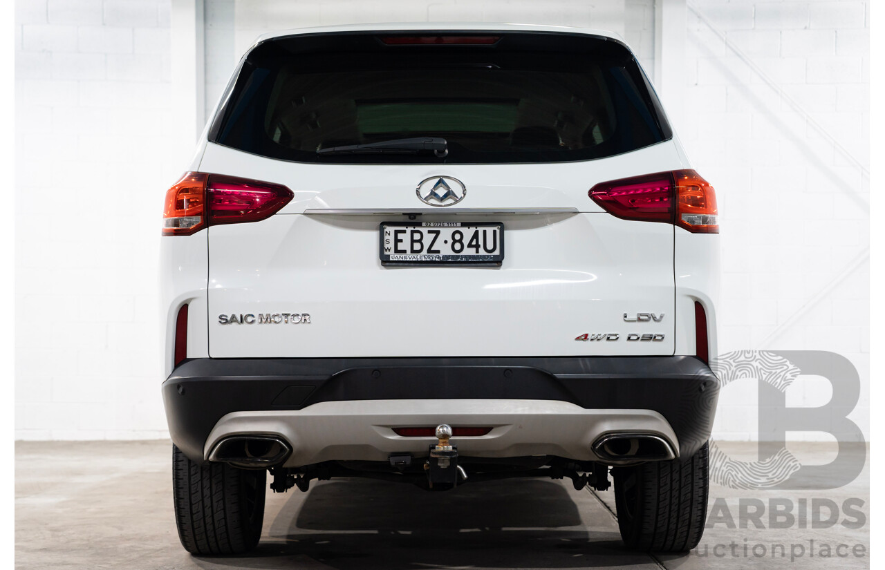 10/2018 LDV D90 LUXE (4WD) TERRAIN SELECTION AWD  4D Wagon White 2.0L
