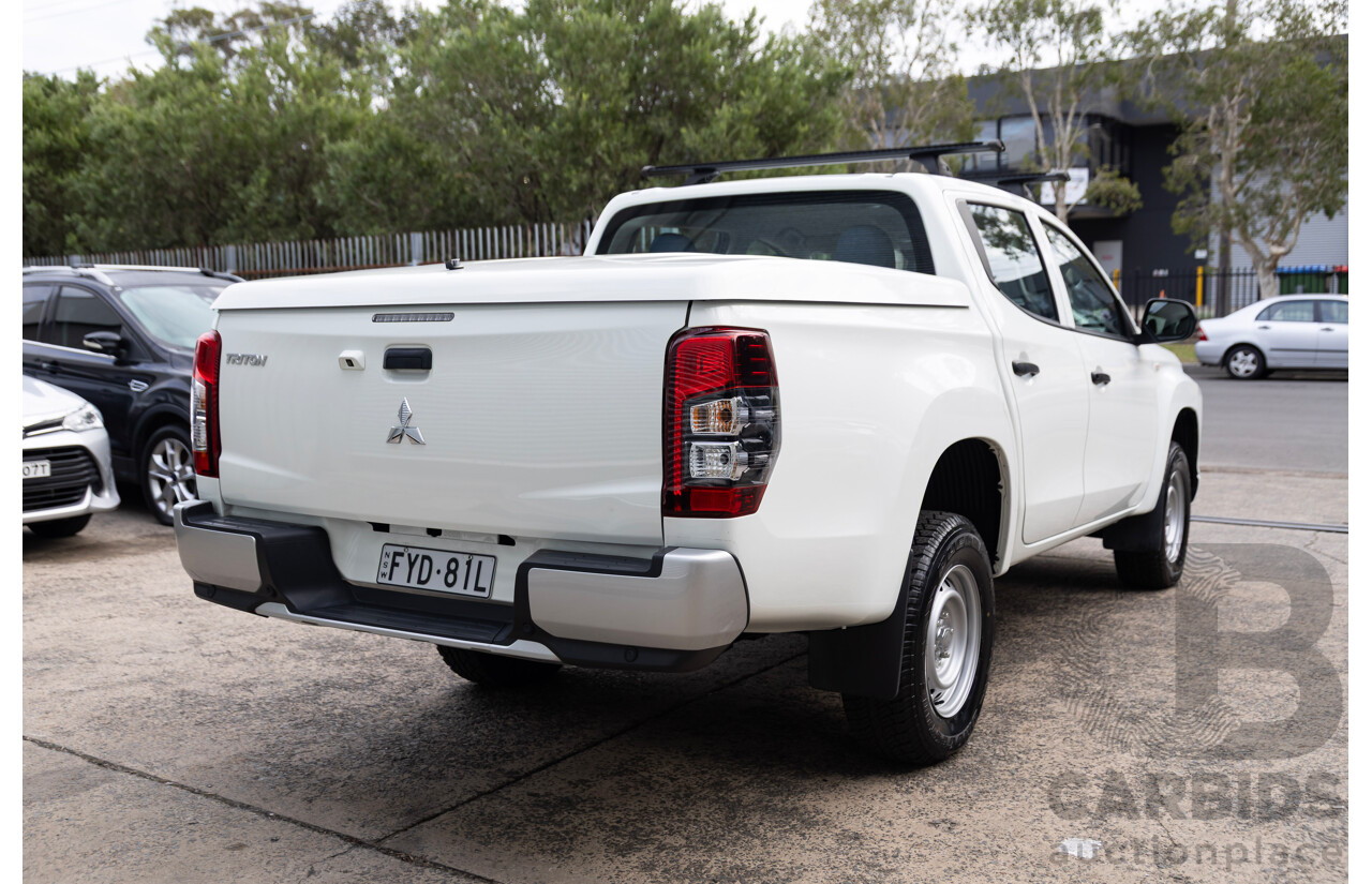 07/2022 Mitsubishi Triton GLX MR MY22.5 Double Cab P/Up White Diesel Turbo 2.4L
