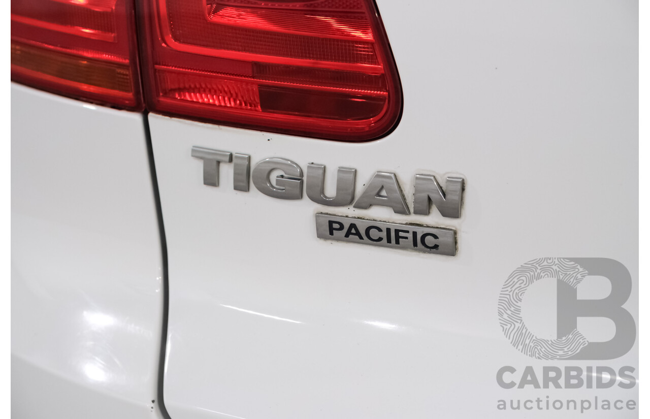 11/2012 Volkswagen Tiguan 132 TSI Pacific (AWD) 5NC MY12 4D Wagon White Turbo 2.0L