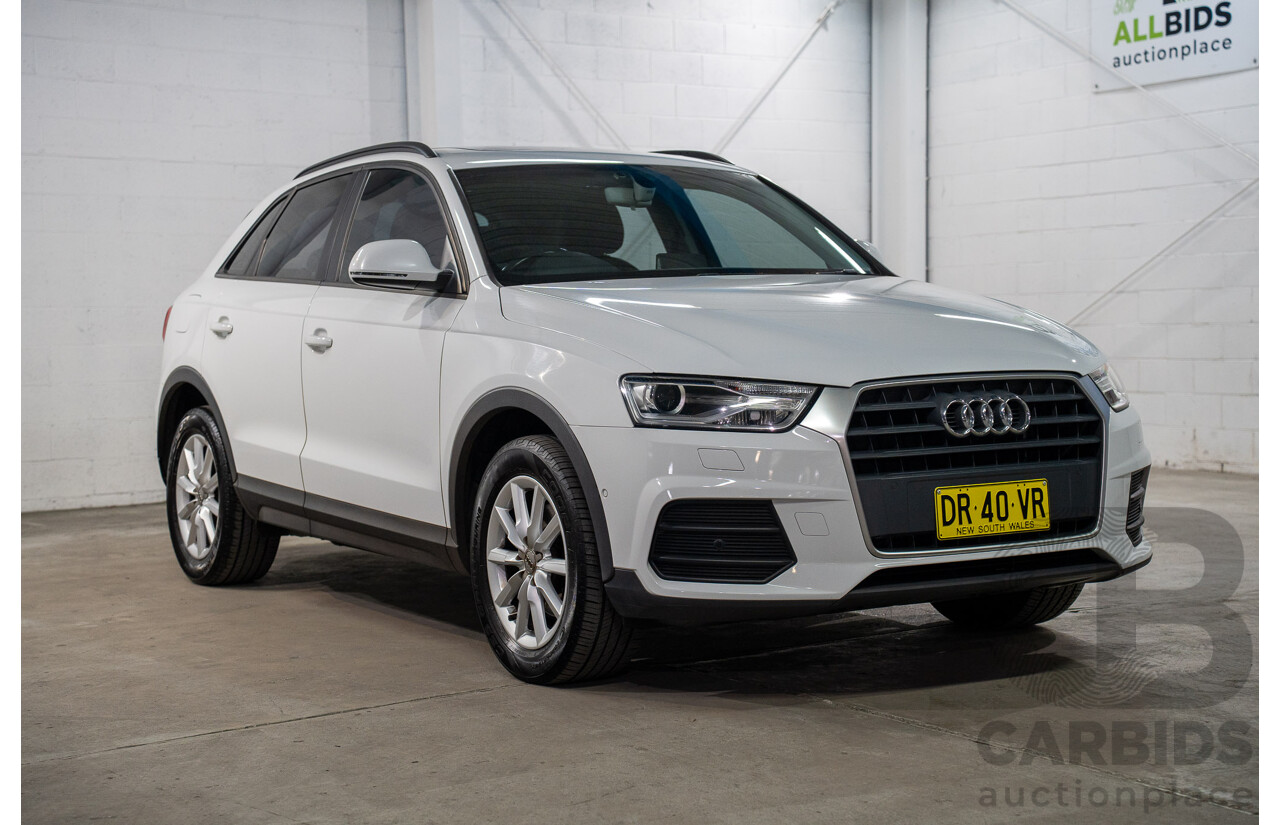 06/2016 Audi Q3 1.4 TFSI FWD 8U MY15 4D Wagon Glacier White Metallic Turbo 1.4L