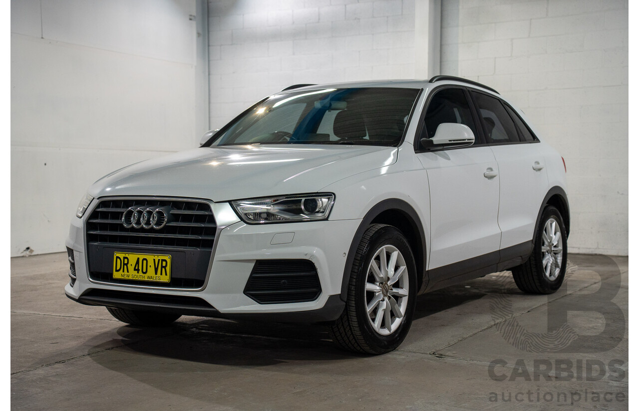 06/2016 Audi Q3 1.4 TFSI FWD 8U MY15 4D Wagon Glacier White Metallic Turbo 1.4L