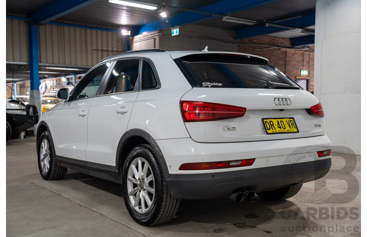 06/2016 Audi Q3 1.4 TFSI FWD 8U MY15 4D Wagon Glacier White Metallic Turbo 1.4L