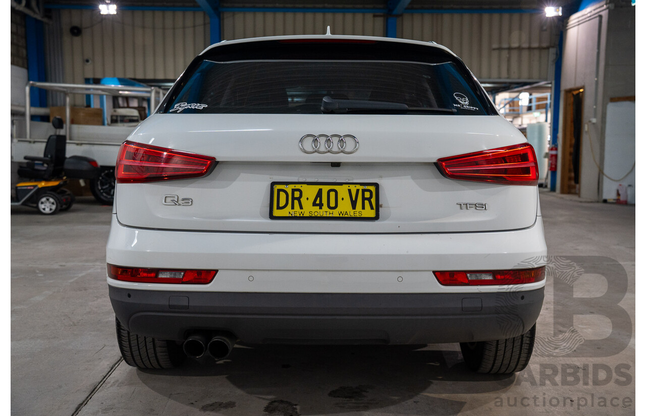 06/2016 Audi Q3 1.4 TFSI FWD 8U MY15 4D Wagon Glacier White Metallic Turbo 1.4L