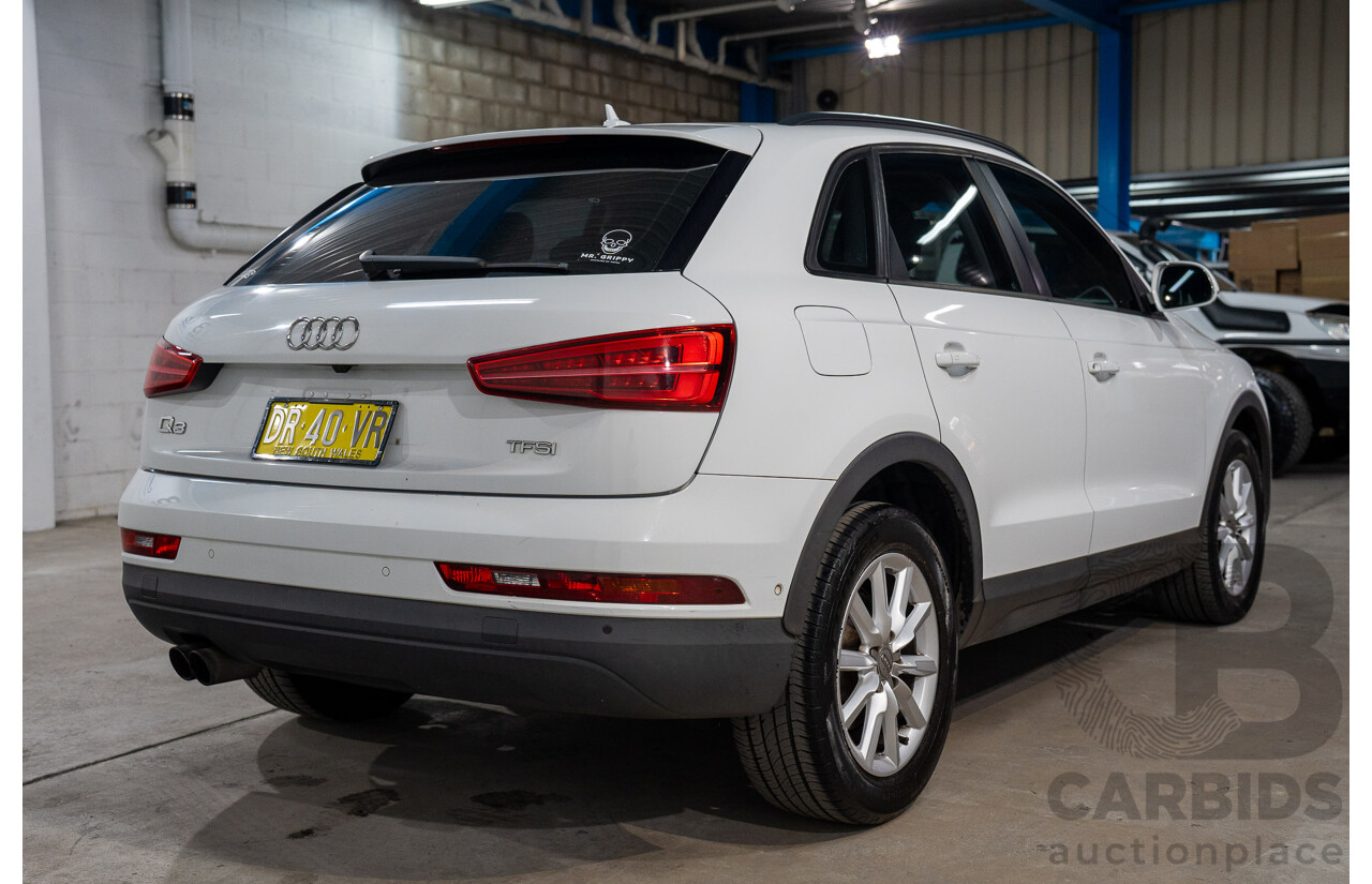 06/2016 Audi Q3 1.4 TFSI FWD 8U MY15 4D Wagon Glacier White Metallic Turbo 1.4L