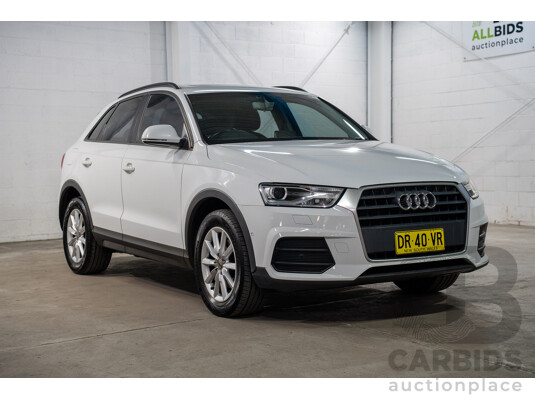 06/2016 Audi Q3 1.4 TFSI FWD 8U MY15 4D Wagon Glacier White Metallic Turbo 1.4L