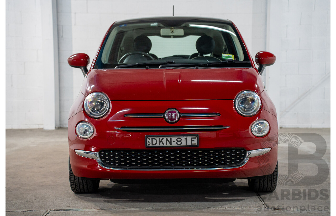 09/2016 Fiat 500 LOUNGE FWD SERIES 4 3D Hatchback Pasodoble Red 1.4L