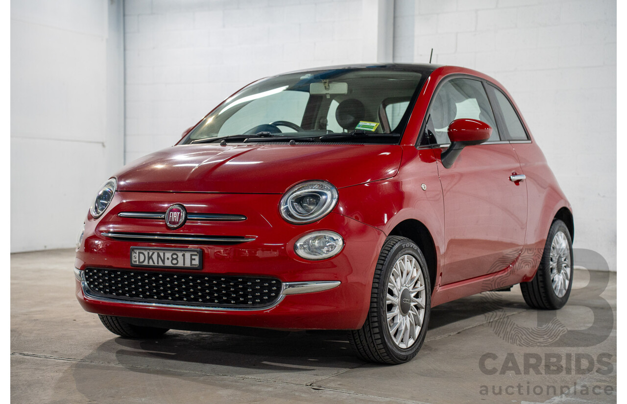 09/2016 Fiat 500 LOUNGE FWD SERIES 4 3D Hatchback Pasodoble Red 1.4L