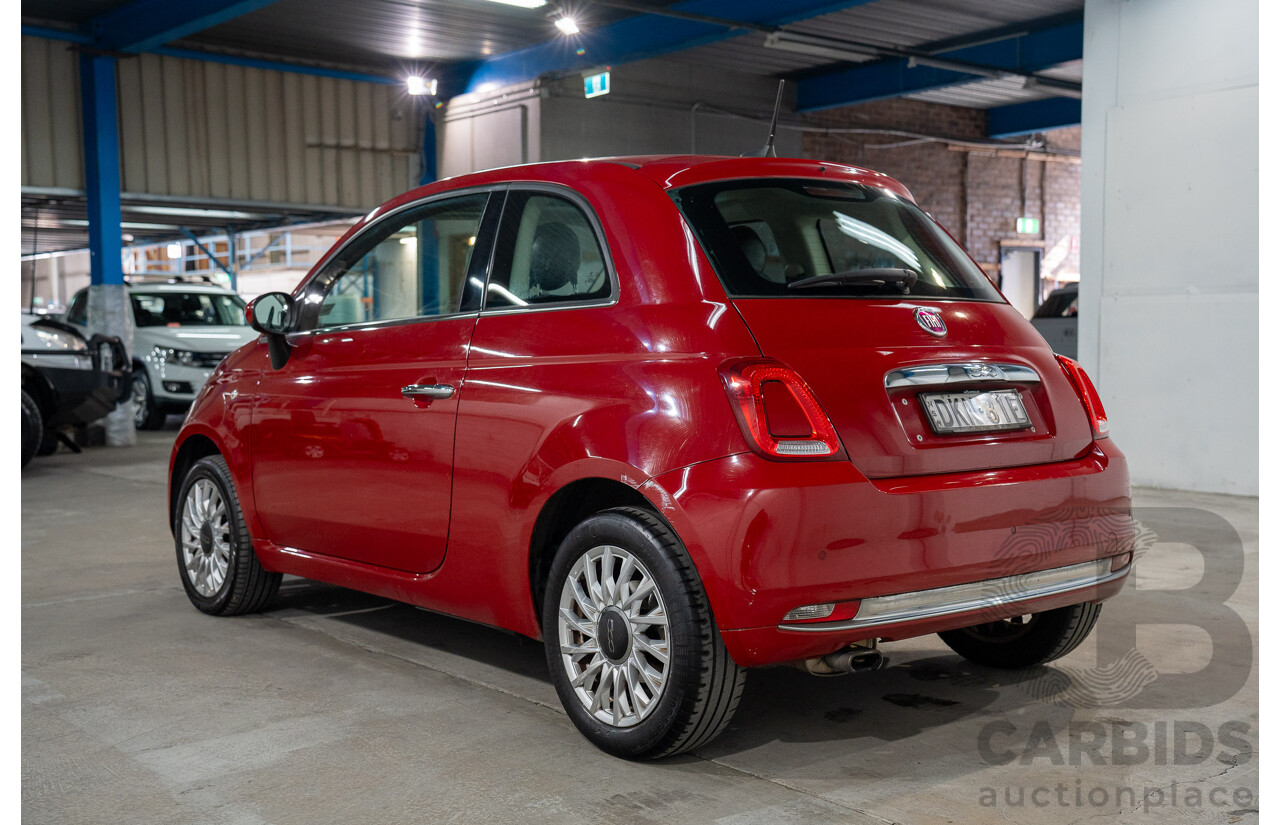 09/2016 Fiat 500 LOUNGE FWD SERIES 4 3D Hatchback Pasodoble Red 1.4L