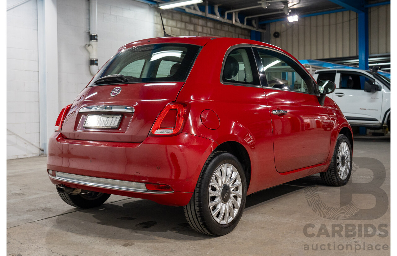 09/2016 Fiat 500 LOUNGE FWD SERIES 4 3D Hatchback Pasodoble Red 1.4L