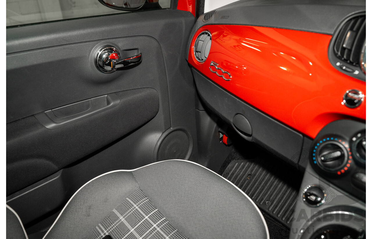 09/2016 Fiat 500 LOUNGE FWD SERIES 4 3D Hatchback Pasodoble Red 1.4L