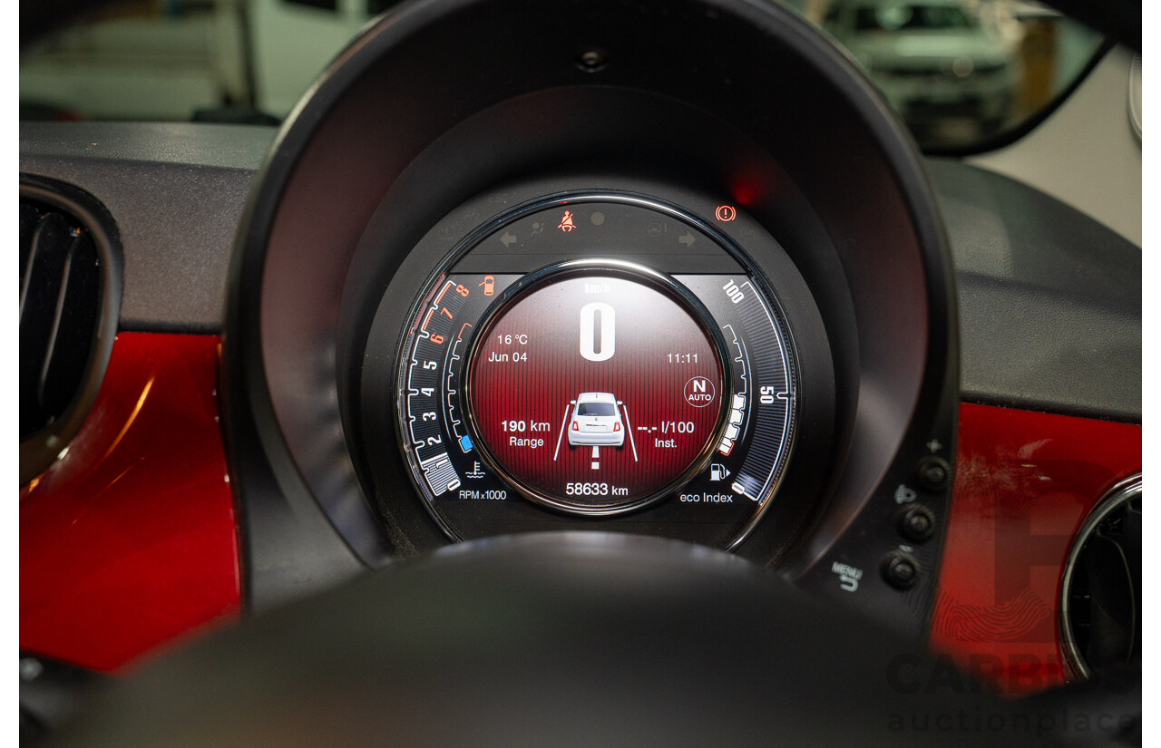 09/2016 Fiat 500 LOUNGE FWD SERIES 4 3D Hatchback Pasodoble Red 1.4L