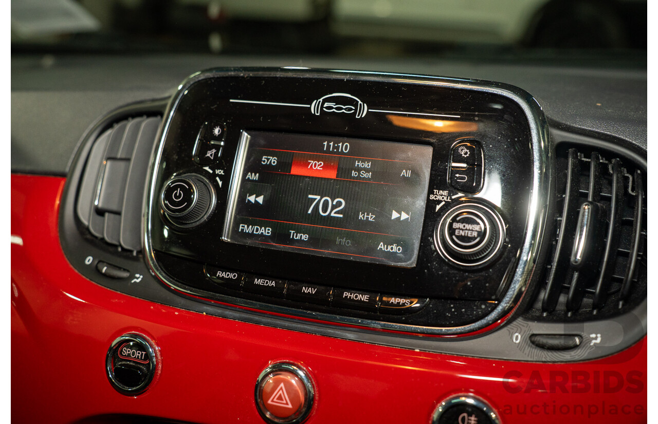 09/2016 Fiat 500 LOUNGE FWD SERIES 4 3D Hatchback Pasodoble Red 1.4L