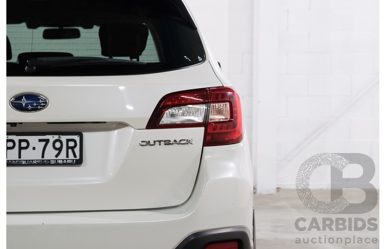 06/2017 Subaru Outback 2.5i AWD AWD MY17 4D Wagon Crystal White 2.5L