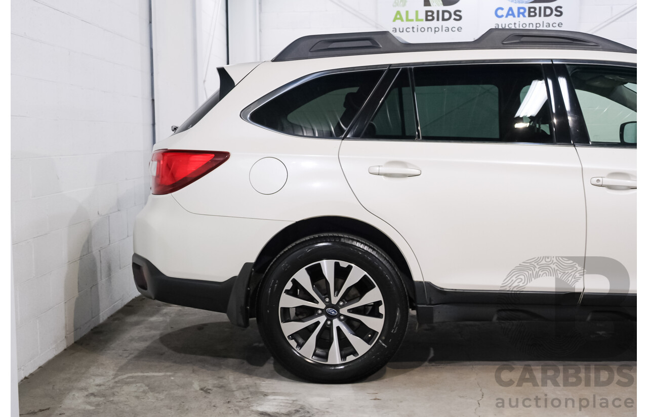 06/2017 Subaru Outback 2.5i AWD AWD MY17 4D Wagon Crystal White 2.5L