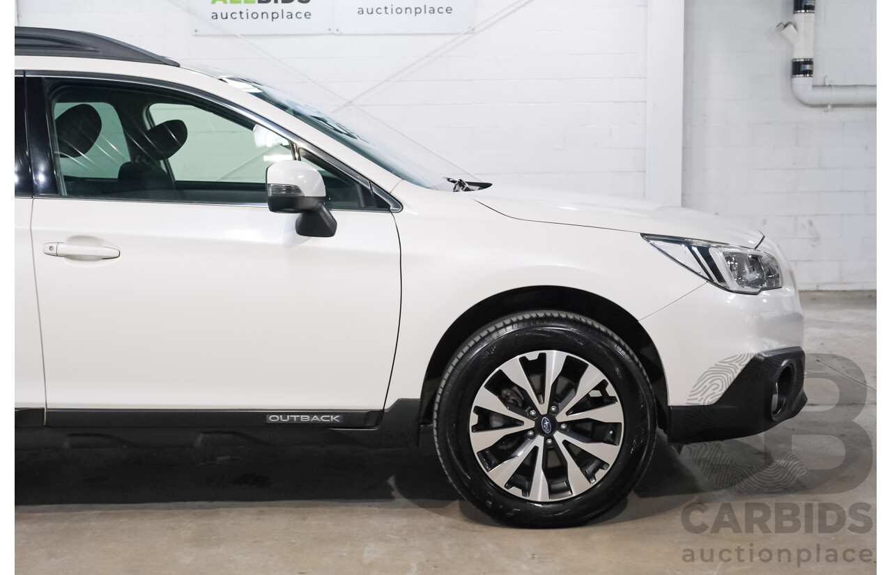 06/2017 Subaru Outback 2.5i AWD AWD MY17 4D Wagon Crystal White 2.5L