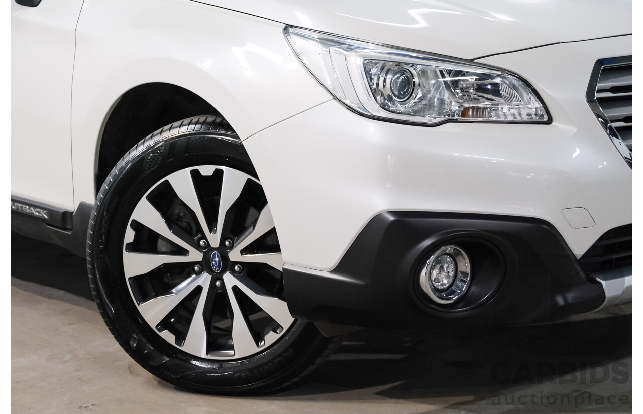 06/2017 Subaru Outback 2.5i AWD AWD MY17 4D Wagon Crystal White 2.5L
