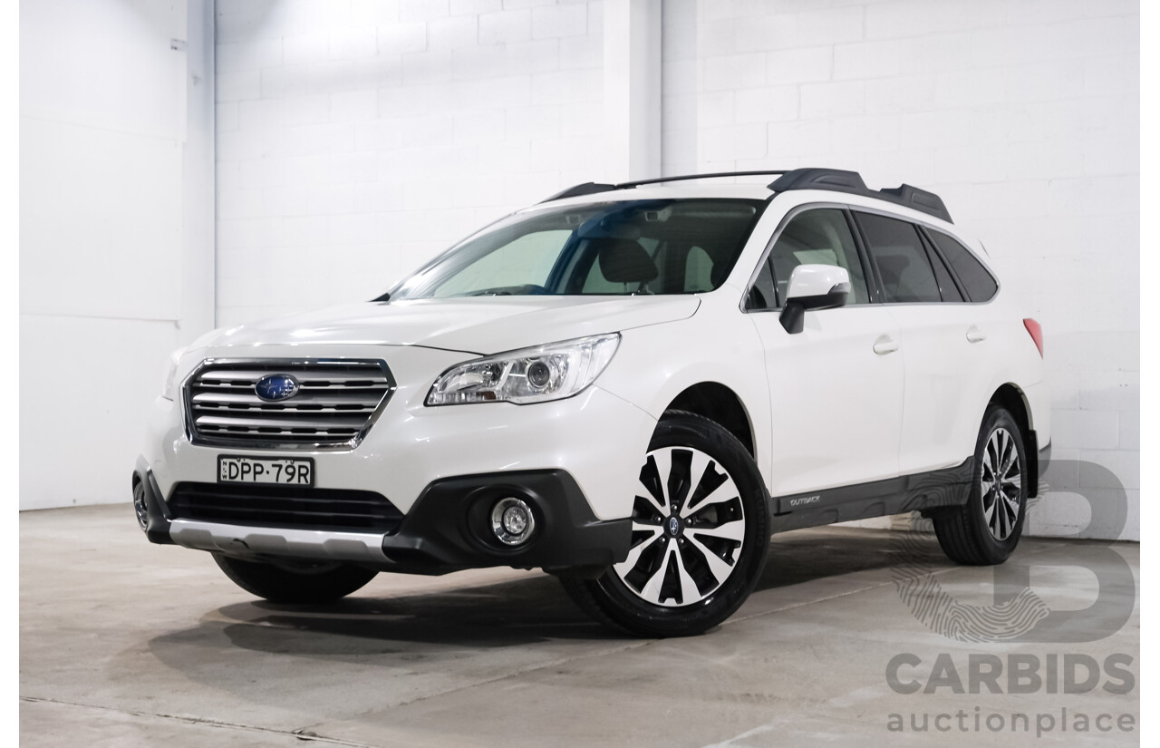06/2017 Subaru Outback 2.5i AWD AWD MY17 4D Wagon Crystal White 2.5L