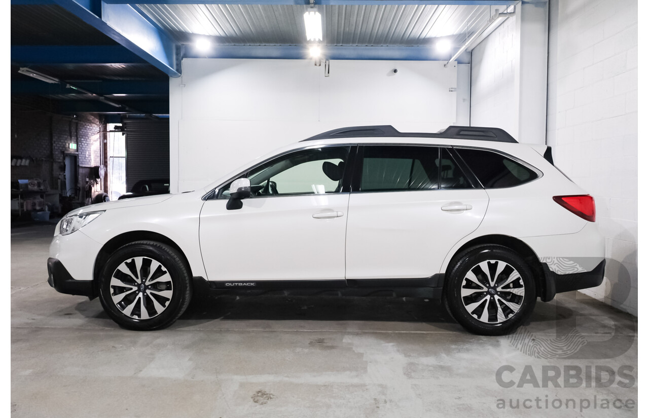 06/2017 Subaru Outback 2.5i AWD AWD MY17 4D Wagon Crystal White 2.5L