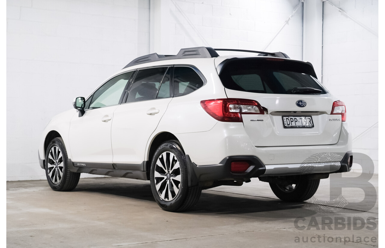 06/2017 Subaru Outback 2.5i AWD AWD MY17 4D Wagon Crystal White 2.5L