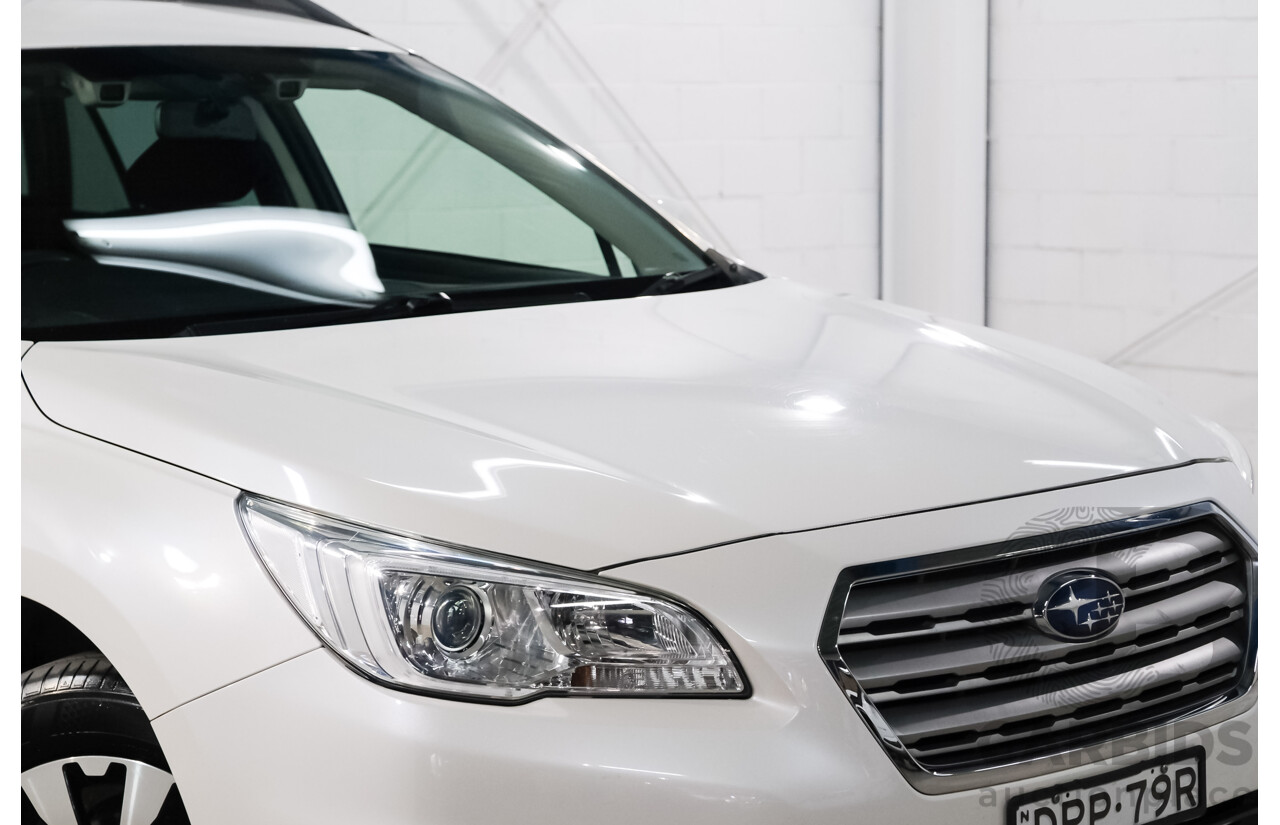 06/2017 Subaru Outback 2.5i AWD AWD MY17 4D Wagon Crystal White 2.5L