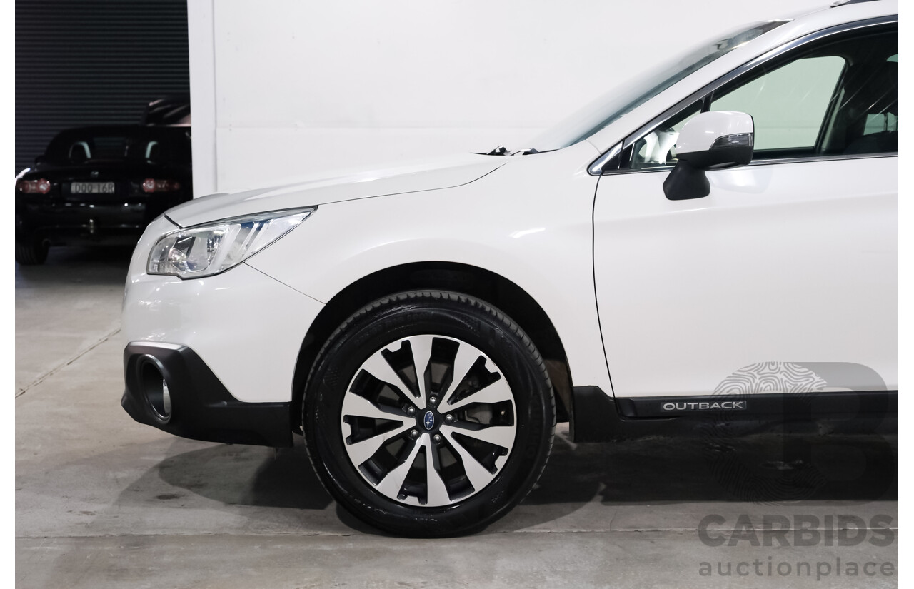 06/2017 Subaru Outback 2.5i AWD AWD MY17 4D Wagon Crystal White 2.5L