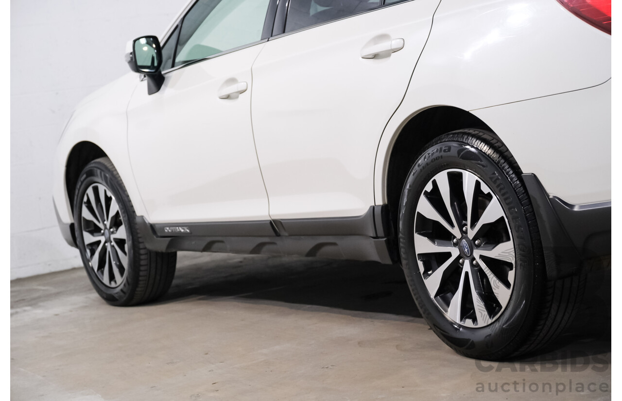 06/2017 Subaru Outback 2.5i AWD AWD MY17 4D Wagon Crystal White 2.5L