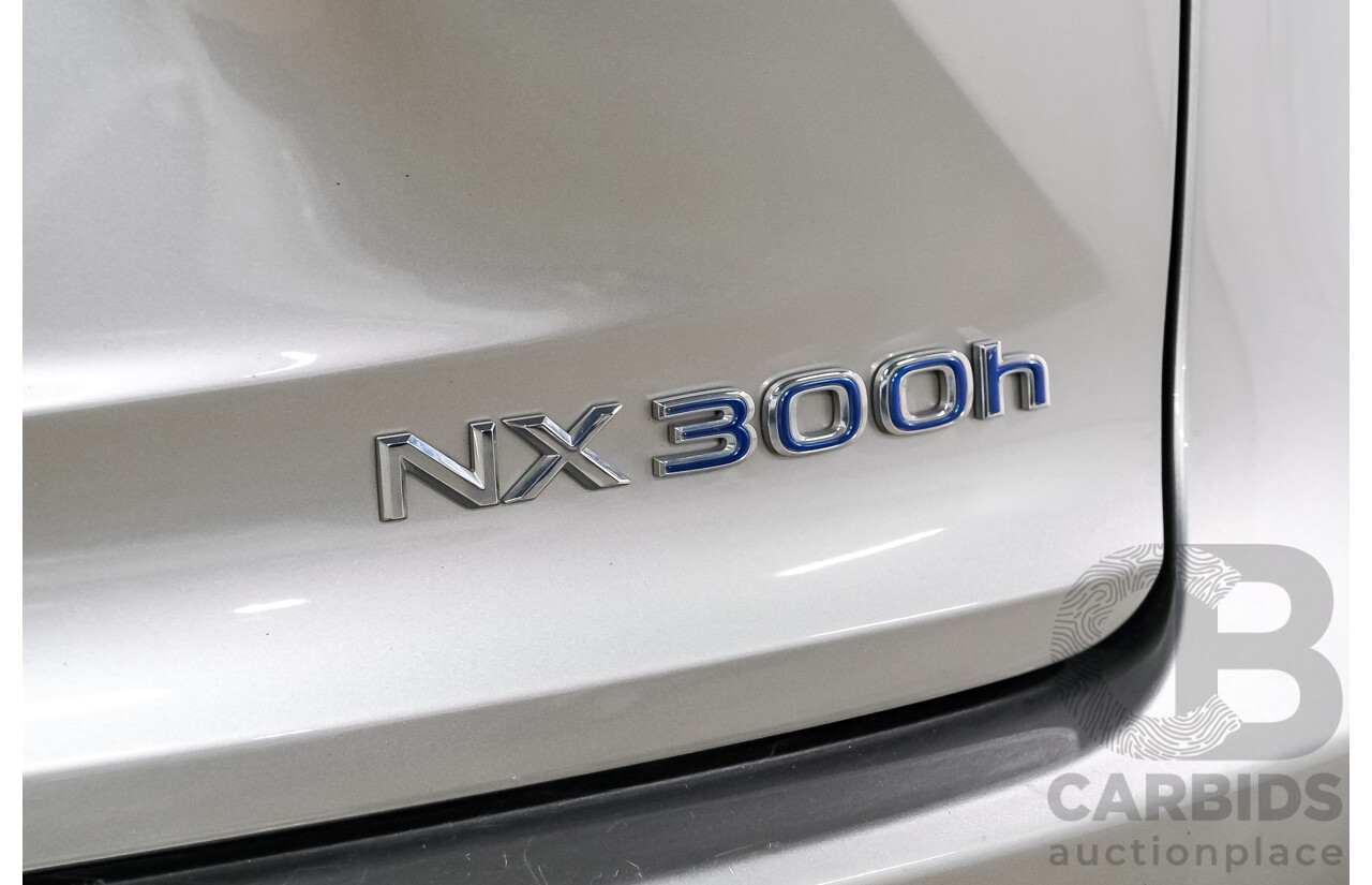 08/2015 Lexus Nx300h F-SPORT HYBRID (AWD) AWD AYZ15R 4D Wagon Silver Or Chrome 2.5L