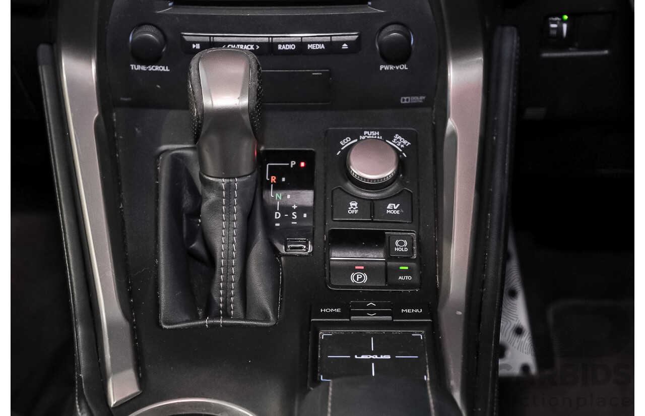 08/2015 Lexus Nx300h F-SPORT HYBRID (AWD) AWD AYZ15R 4D Wagon Silver Or Chrome 2.5L