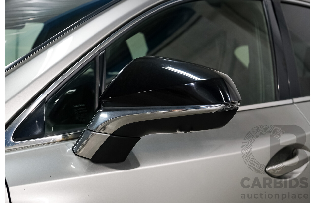 08/2015 Lexus Nx300h F-SPORT HYBRID (AWD) AWD AYZ15R 4D Wagon Silver Or Chrome 2.5L