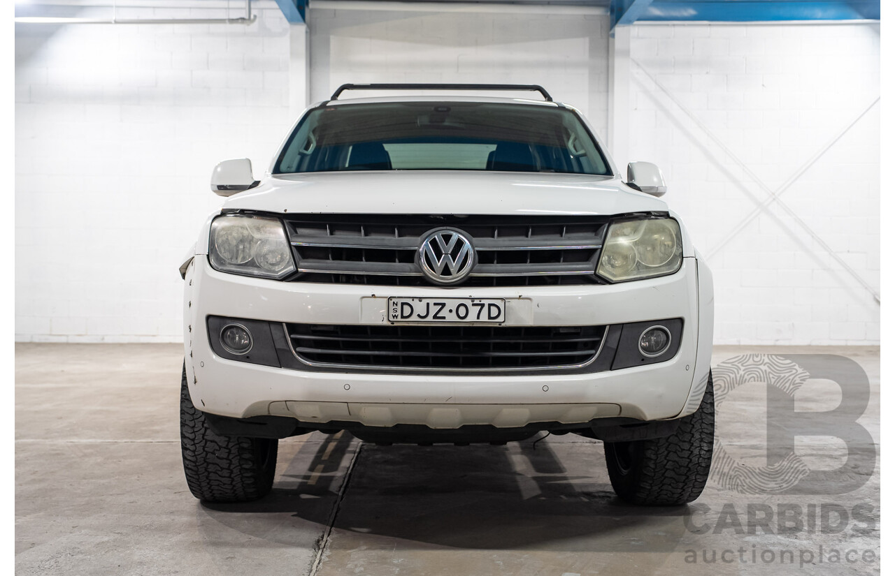 09/2013 Volkswagen Amarok TDI420 Highline (4x4) 2H MY13 Dual Cab Utility Candy White Turbo Diesel 2.0L