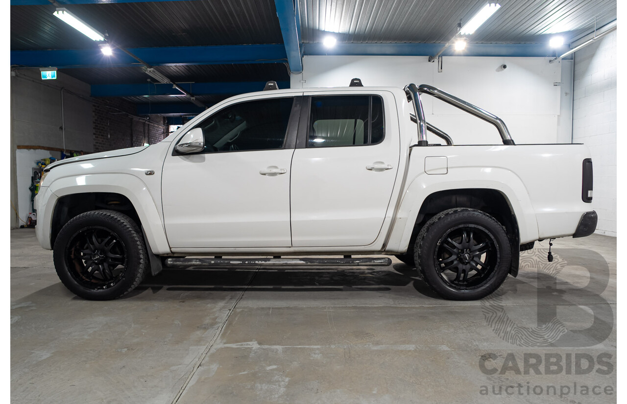 09/2013 Volkswagen Amarok TDI420 Highline (4x4) 2H MY13 Dual Cab Utility Candy White Turbo Diesel 2.0L