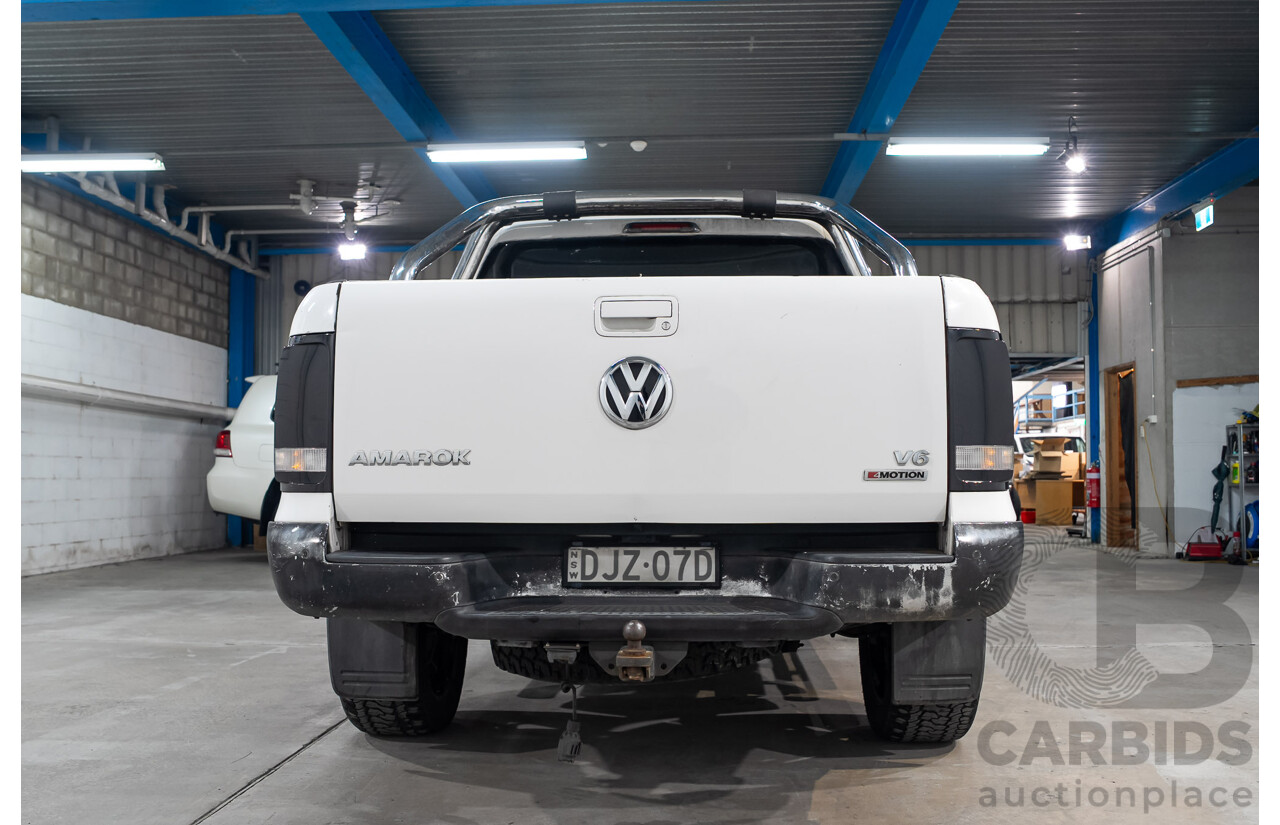 09/2013 Volkswagen Amarok TDI420 Highline (4x4) 2H MY13 Dual Cab Utility Candy White Turbo Diesel 2.0L