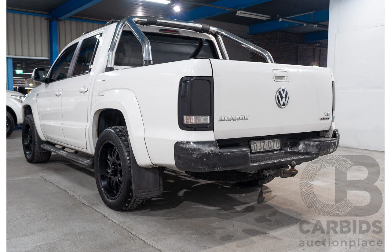 09/2013 Volkswagen Amarok TDI420 Highline (4x4) 2H MY13 Dual Cab Utility Candy White Turbo Diesel 2.0L