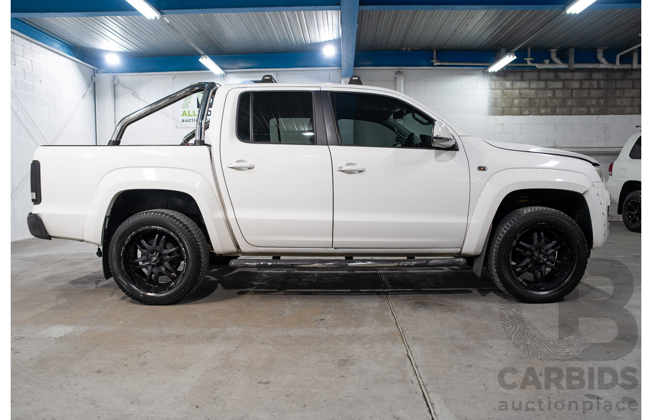 09/2013 Volkswagen Amarok TDI420 Highline (4x4) 2H MY13 Dual Cab Utility Candy White Turbo Diesel 2.0L