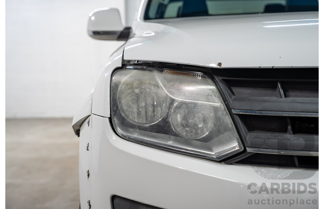 09/2013 Volkswagen Amarok TDI420 Highline (4x4) 2H MY13 Dual Cab Utility Candy White Turbo Diesel 2.0L