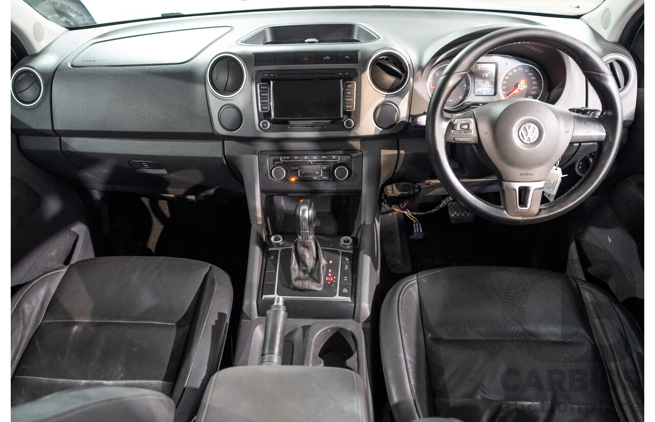 09/2013 Volkswagen Amarok TDI420 Highline (4x4) 2H MY13 Dual Cab Utility Candy White Turbo Diesel 2.0L