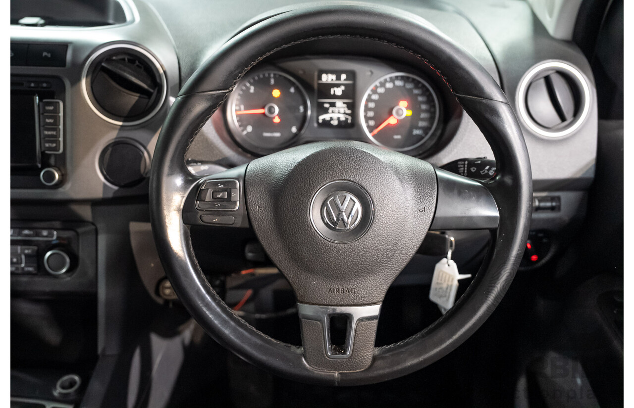 09/2013 Volkswagen Amarok TDI420 Highline (4x4) 2H MY13 Dual Cab Utility Candy White Turbo Diesel 2.0L