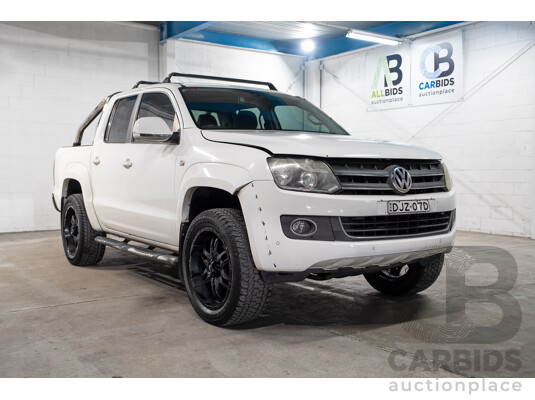 09/2013 Volkswagen Amarok TDI420 Highline (4x4) 2H MY13 Dual Cab Utility Candy White Turbo Diesel 2.0L