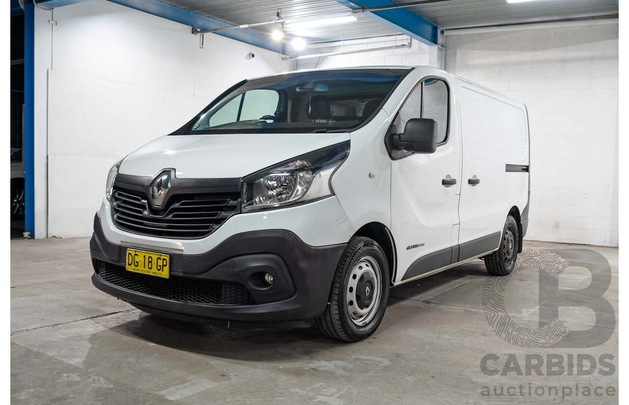 06/2018 Renault Trafic SWB LOW X82 MY17 Update 4d Van White Turbo Diesel 1.6L