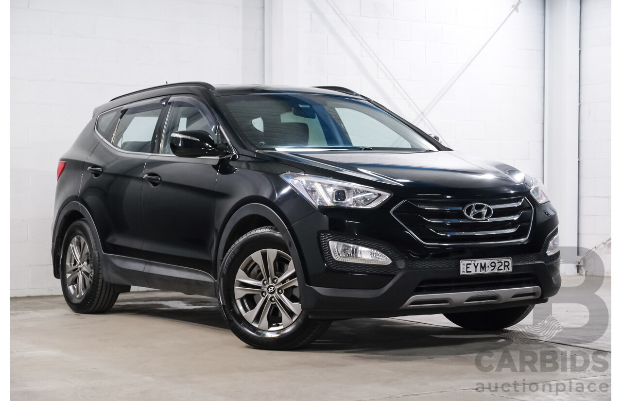03/2014 Hyundai Santa Fe ACTIVE (AWD) DM 4d Wagon Black 2.4L