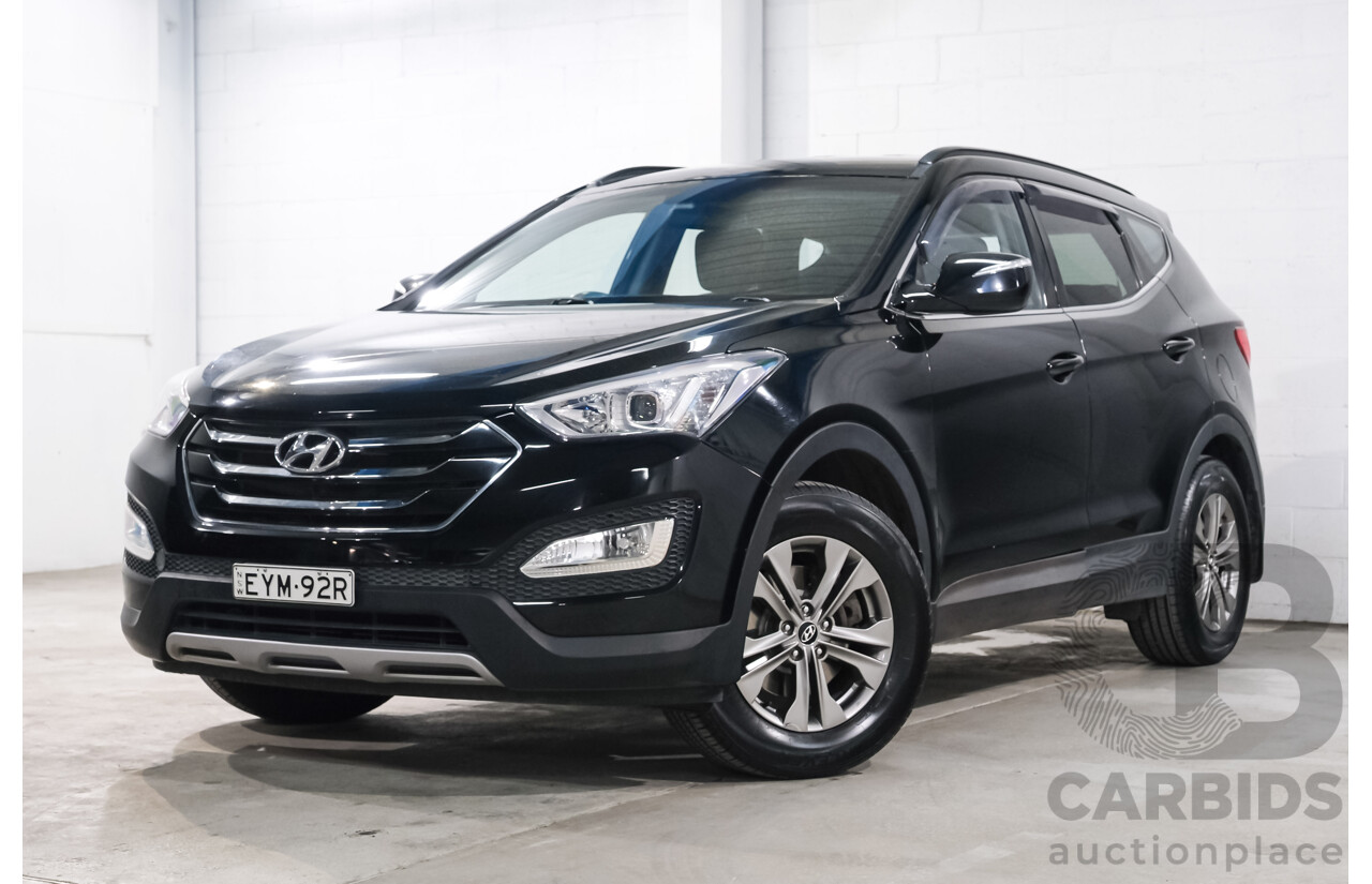 03/2014 Hyundai Santa Fe ACTIVE (AWD) DM 4d Wagon Black 2.4L