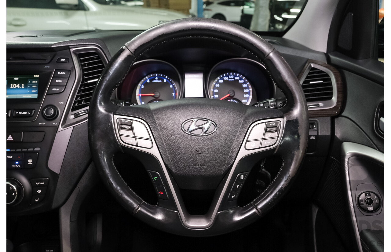 03/2014 Hyundai Santa Fe ACTIVE (AWD) DM 4d Wagon Black 2.4L