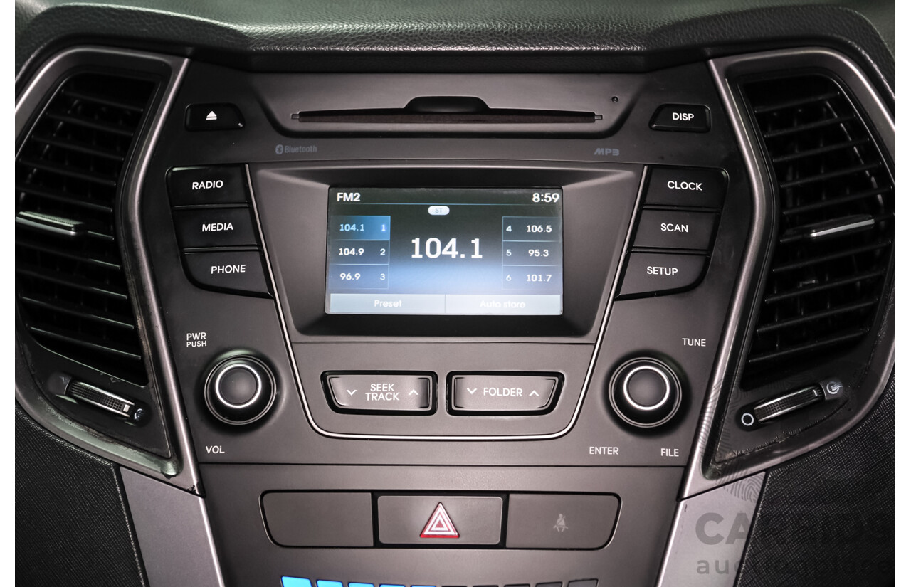 03/2014 Hyundai Santa Fe ACTIVE (AWD) DM 4d Wagon Black 2.4L