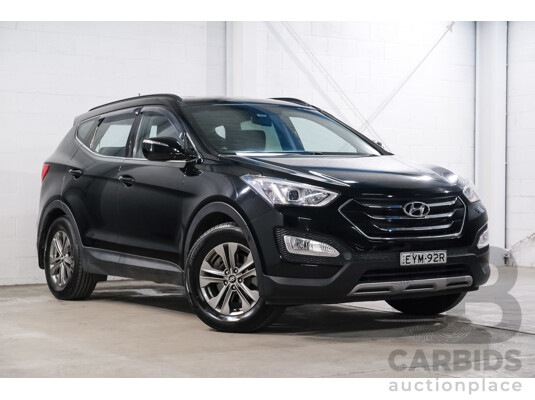 03/2014 Hyundai Santa Fe ACTIVE (AWD) DM 4d Wagon Black 2.4L