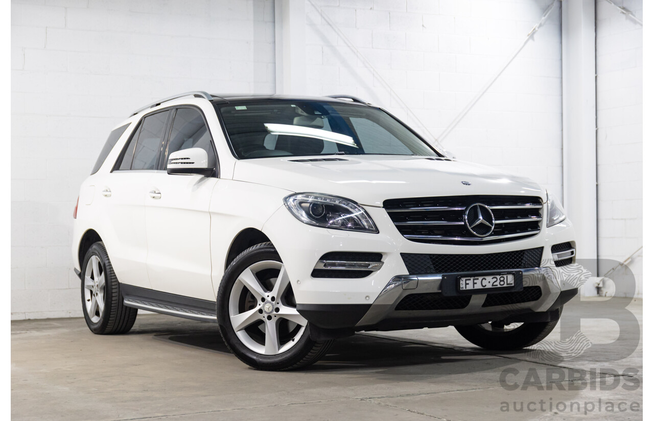05/2015 Mercedes-Benz Ml 250CDI BLUETEC (4x4) AWD 166 MY15 4D Wagon Polar White Diesel Turbo 2.1L