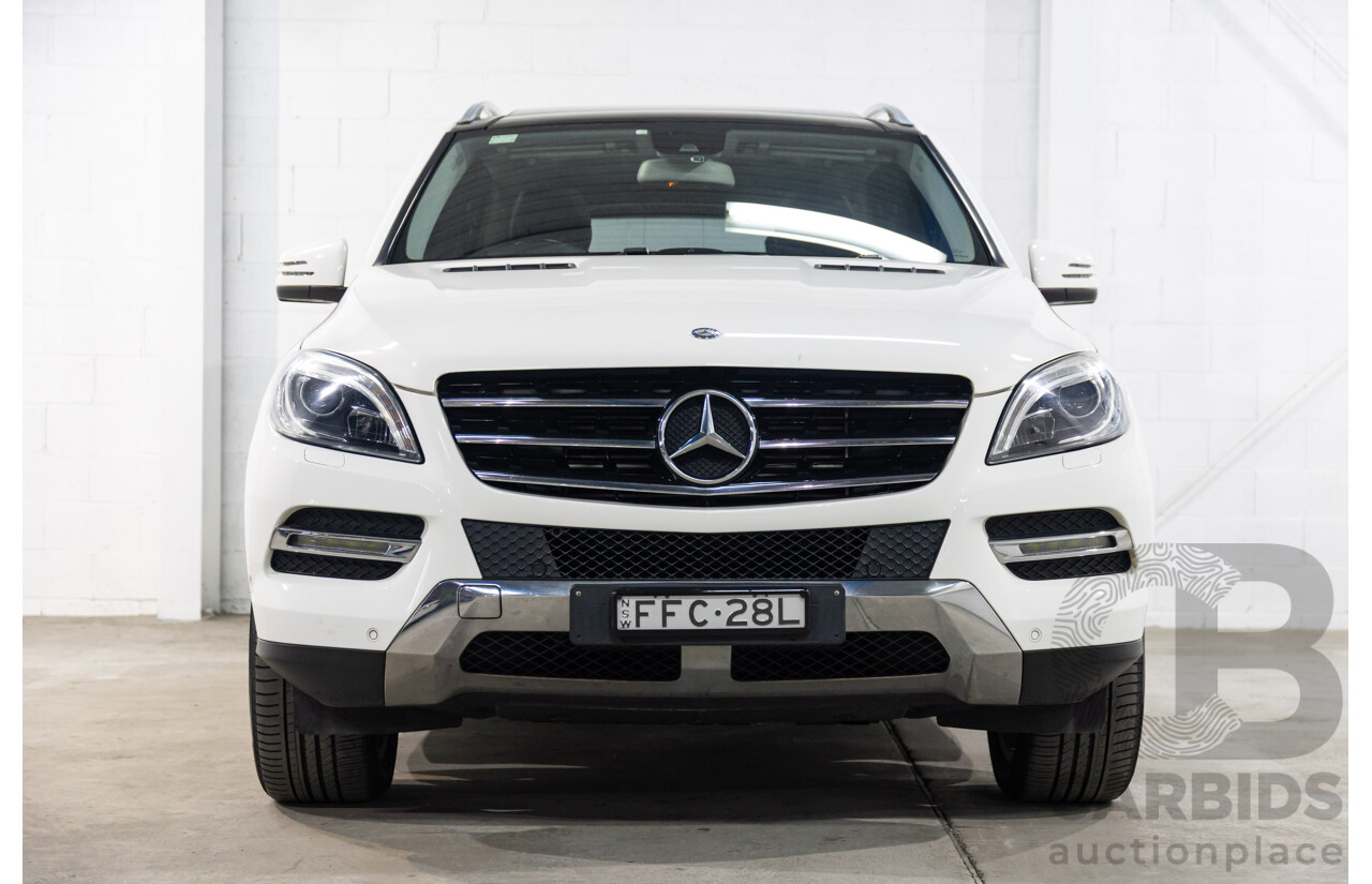05/2015 Mercedes-Benz Ml 250CDI BLUETEC (4x4) AWD 166 MY15 4D Wagon Polar White Diesel Turbo 2.1L