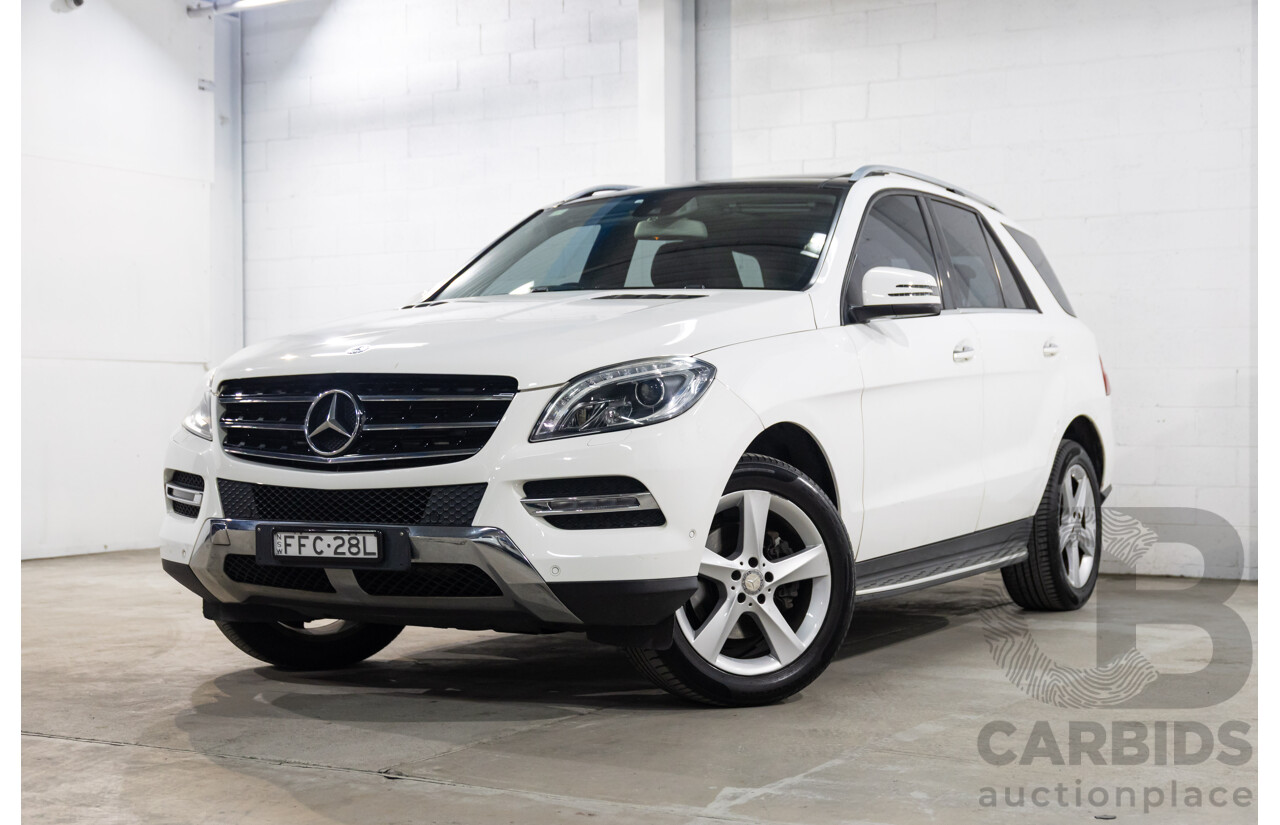 05/2015 Mercedes-Benz Ml 250CDI BLUETEC (4x4) AWD 166 MY15 4D Wagon Polar White Diesel Turbo 2.1L