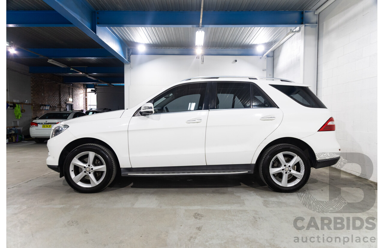 05/2015 Mercedes-Benz Ml 250CDI BLUETEC (4x4) AWD 166 MY15 4D Wagon Polar White Diesel Turbo 2.1L