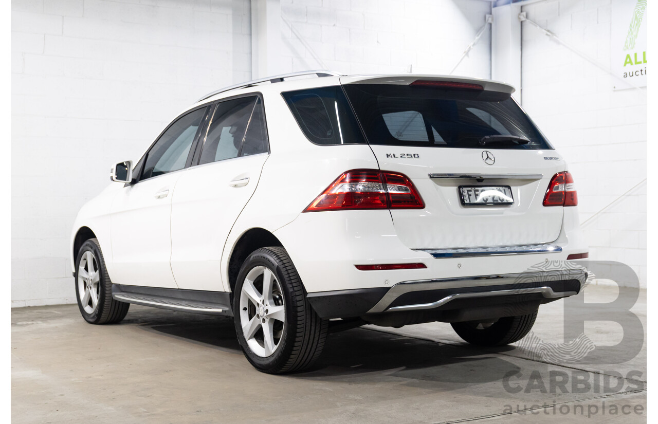 05/2015 Mercedes-Benz Ml 250CDI BLUETEC (4x4) AWD 166 MY15 4D Wagon Polar White Diesel Turbo 2.1L